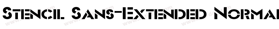 Stencil Sans-Extended Normal字体转换